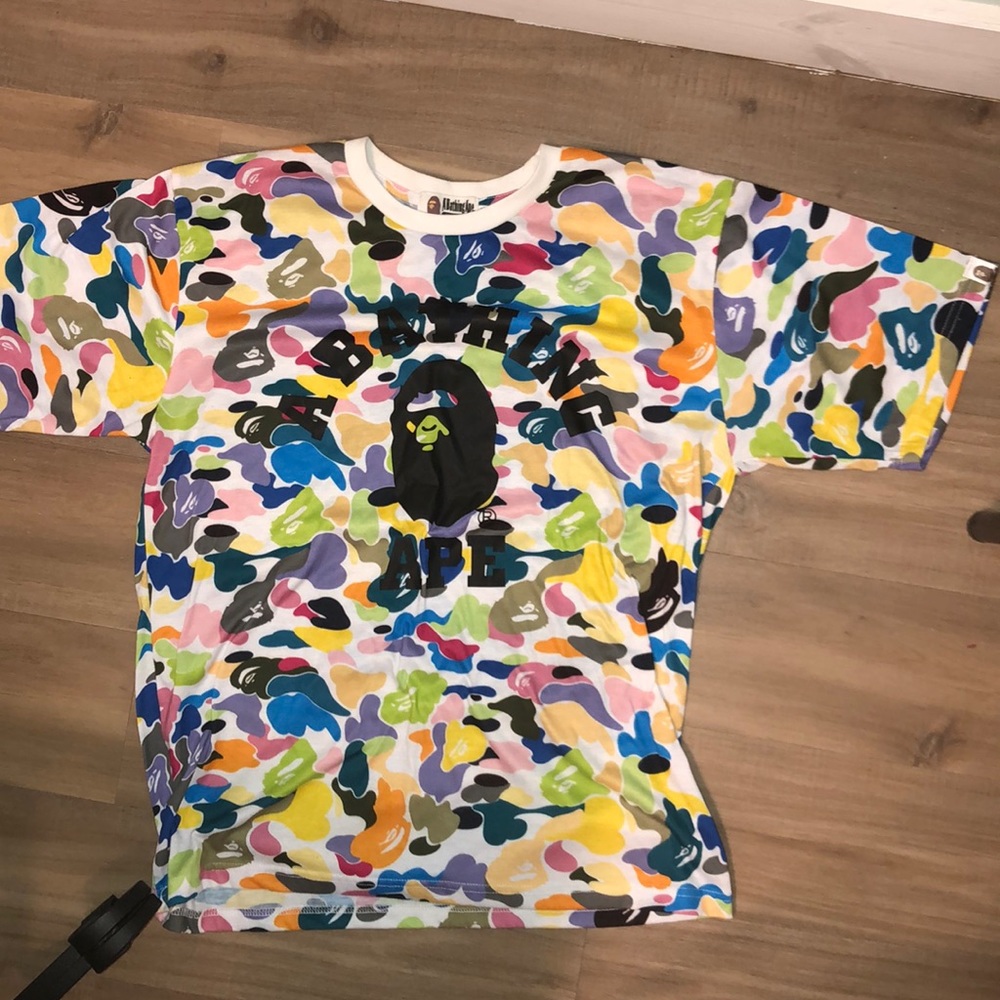 Bape multi camo tee